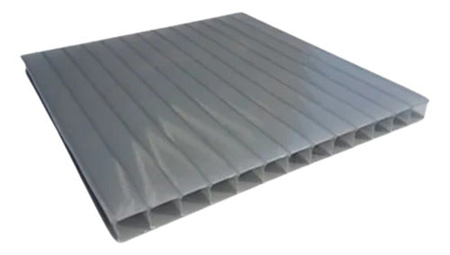 PLAZIT POLYGAL Reflective Gray Polycarbonate Sheet 5.80 X 2.10 X 8 mm 0