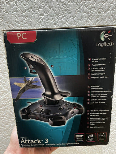 Joystick Usb Attack 3 Logitech Pc Usado. 0