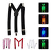 Fluorescent Glow-in-the-Dark Suspenders with UV Light - Party Costume Accessory 2
