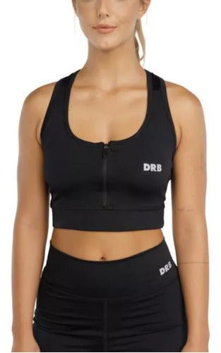 DRB Athletic Women's Hannah Front Zip Fitness Top 0