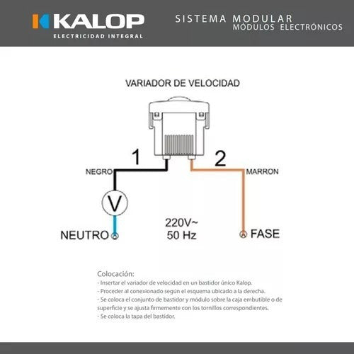 Kalop Dimmer Switch for Fan - Black 1