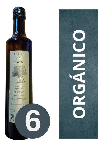 Aceite De Oliva Orgánico Frutos Del Norte Pack 6 Un X 500 Ml 0