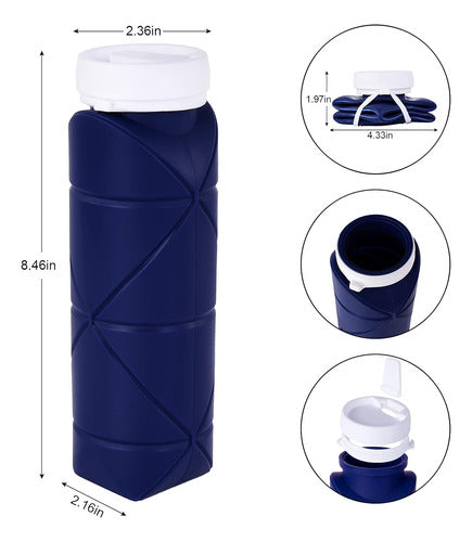 SPECIAL MADE Foldable Water Bottles Different Colors Set of 4 for All Uses 1