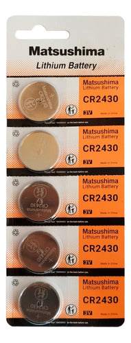 Pilas Botón Cr 2430 3v Matsushima Batería De Litio X5 0