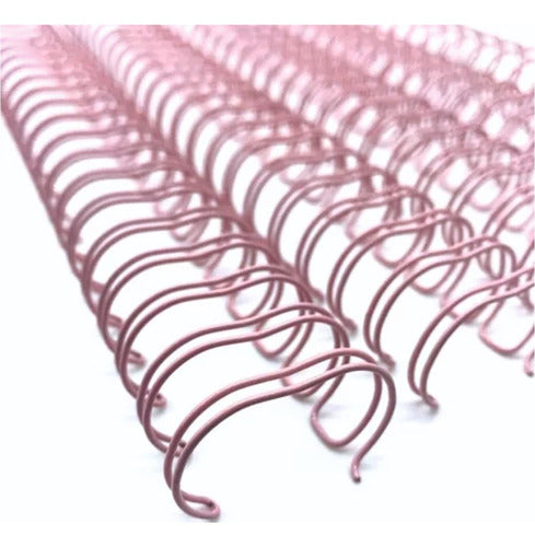 Wire-o Para Encadernação 2x1 A5 Rosa Claro 1  200 Fls 24un 1