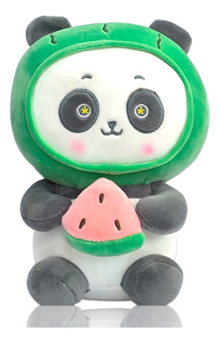 MegaShop Osito Panda Japones Feliz Frutilla Peluche Super Suave 0