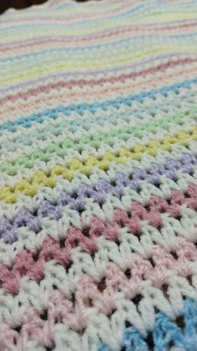 Handmade Crochet Baby Blanket for Newborns 0