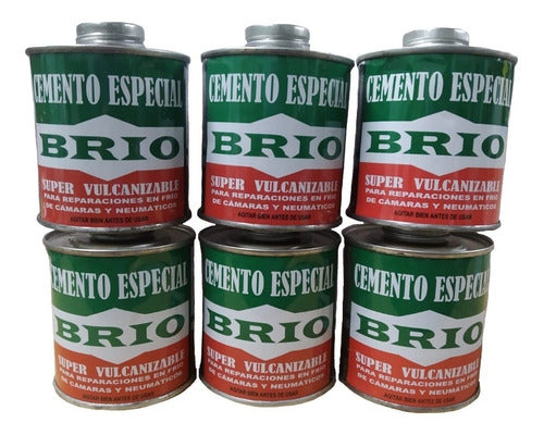 Brio 6-Pack Cement Solution Glue for Patching Tires and Tubes 0