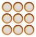 Set of 12 Melamine 18cm Dessert Plates - Round Flat Design 0