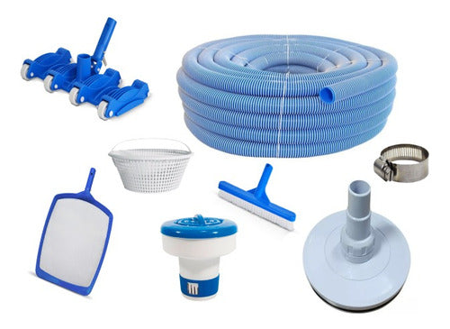 Vulcano Pool Maintenance Cleaning Kit with 8m Hose 0