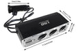 Cargador Triple Encendedor De Auto  12 V + 2 Usb Polestar 2