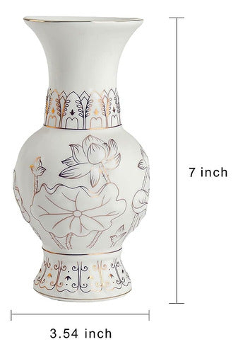 Houlu 7 Inch Small Buddhist Flower Vase 3