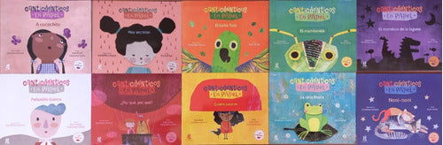 Canticuénticos Collection - Set of 6 Storybooks by Sebastian Cuneo, Estrellita Caracol, and Ruth Hillar - Lote X 6 Canticuénticos En Papel Ruth Hillar Canticuénticos