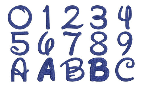 Embroidery Matrices for Alphabet Numbers and Letters 0