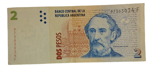 Billetes Argentina Fuera De Circulación $2 1