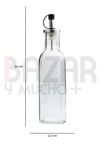 CR Glass Oil and Vinegar Bottle with Spout 250ml 1