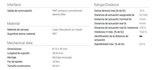 Sensor Inductivo M12 Pnp Na Conector M12 Balluff- Bes00py 3