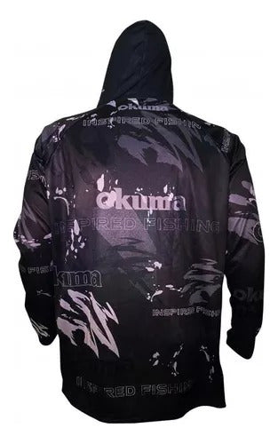 Okuma Dark Fishing Hoodie with UV Protection +50 2