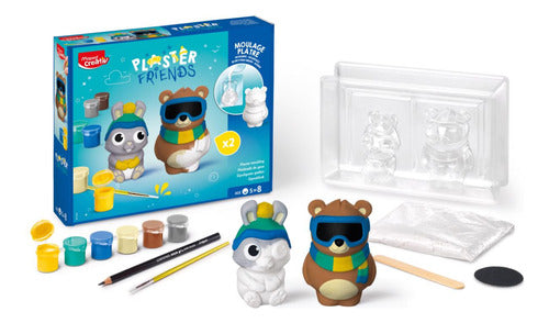 Maped Creativ Plaster Friends Winter - Oso y Conejo 0