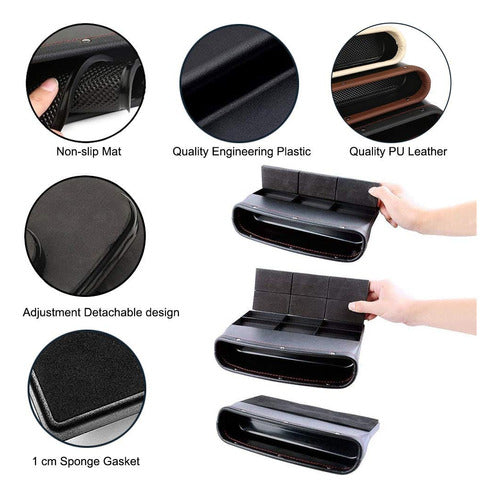 Kongdy Car Seat Gap Filler Organizer - 2 Pockets 4