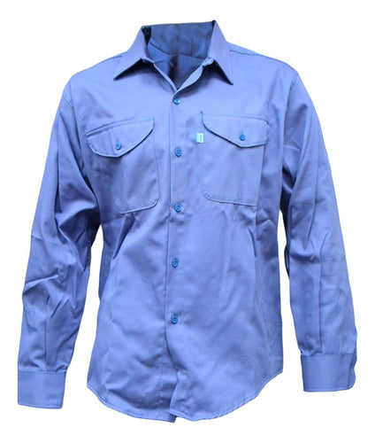 Classic Reinforced Work Shirt with Pockets by Ombu 6