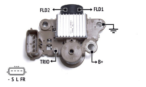 Regulador Alternador Tipo Mando Hyundai Sonata/kia 12v. 0