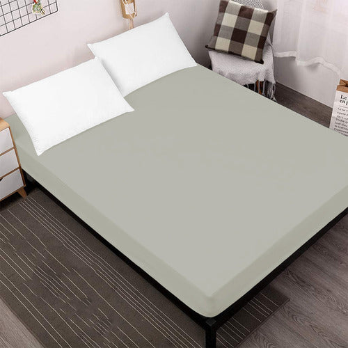 Haussman Adjustable Sheet Gis Claro 160x200cm Queen 1