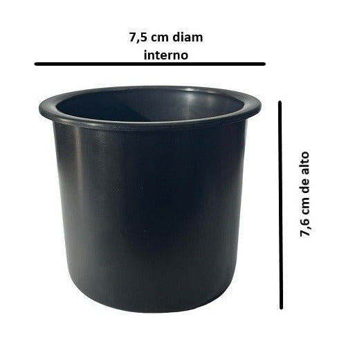 Posa- Porta Vaso De Embutir  Negro X 2 Unidades-lancha-barco 1