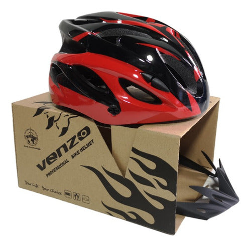 Venzo Cycling Helmet Vuelta Model C-423 Unisex - Lightweight with Detachable Visor 0