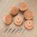 Le Monde Set of 6 Rattan Wooden Knobs for Furniture & Doors 1