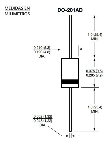 50 X Diodo Rectificador 1n5408 1000v 3a Do-201ad Original 2