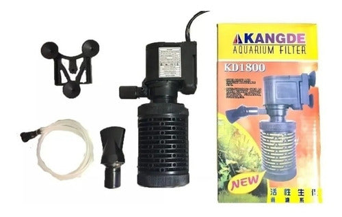 AKANDGE Filtro P/pecera Interno KD1800 1000 L/h Silencioso Potente 0