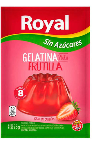 Pack X 36 Unid. Gelatina  Manlig Frut 25 Gr Royal Gelatinas 0