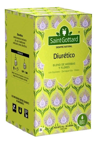 Saint Gottard Diuretic Herbal Tea - 6 Units 1