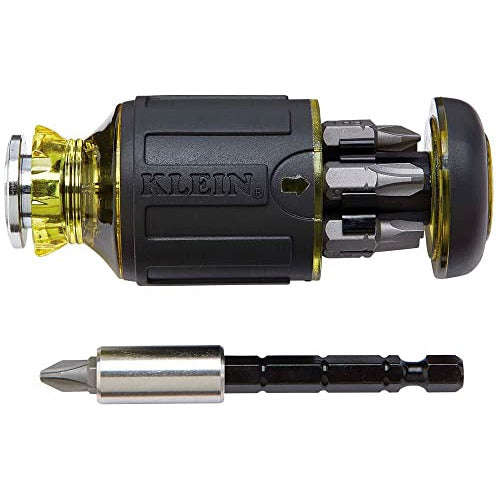 Klein Tools Multi Screwdriver Magnetic 7 Bit with 1/4 Nut Driver 0