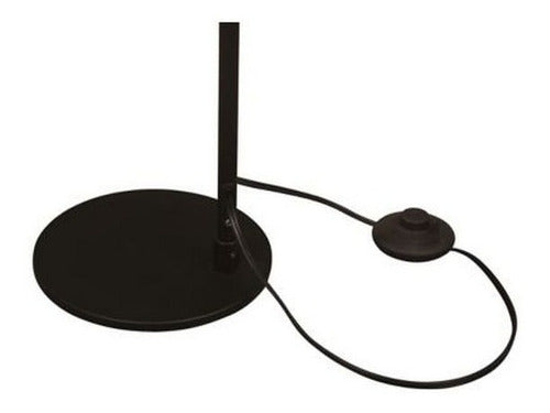 Just Home Collection Weir 1L E27 Black Floor Lamp 2