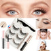 Magnetic False Eyelashes x 3 Pairs Premium Liquid Eyeliner Set by Perfucasa 9