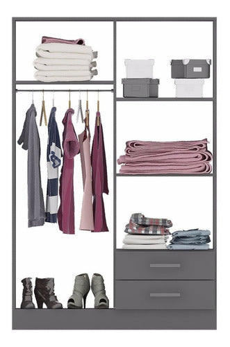 Orlandi Bahia 121cm 4 Door Wardrobe Selectogar 4