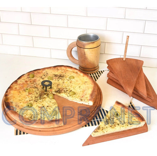 Compranet Wooden Pizza Board, 35cm - 11608 3