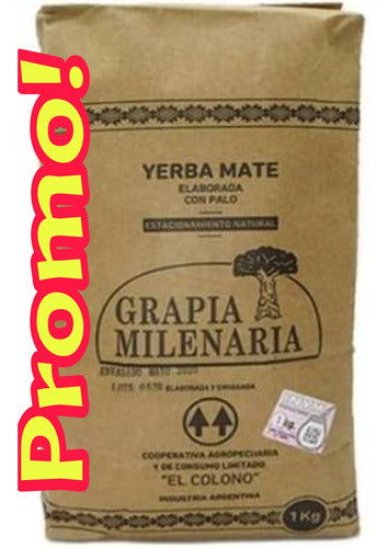 Ancient Grapia Yerba Mate 1kg (Free Shipping in Caba for 10kg) 0