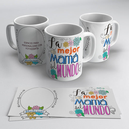 Plantillas Diseño Taza Día De La Madre Editable Psd + Regalo 0