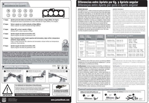 Juntas Illinois Junta Tapa Cilindros Compatible VW - Senda, Saveiro, Gol 1.6 6