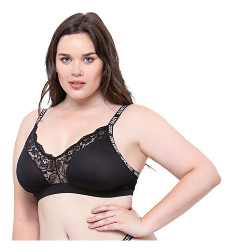 Cocot Triangle Microfiber and Lace Bra 0