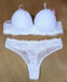 Pack of 2 Lace Sets Assembled Soft Cupless Push-Up Bra Art 589 New 8