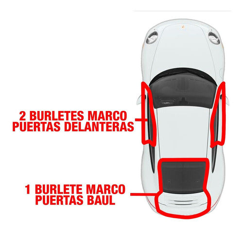 Premium Corsa 3-Door Car Trunk Door Seal 1