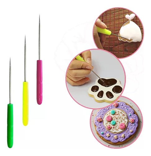 Kit Com 15 Estecas Variadas Para Confeitaria E Artesanato 3