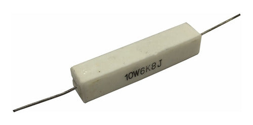 Quiwi Resistencia De Alambre Cementada 10W 1K X10pcs 9x10x48mm 2