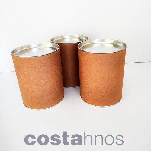 Costa Hnos Tubo Carton Con Tapas Diam 9.7 X Alto 12 Pack X 10 U 0