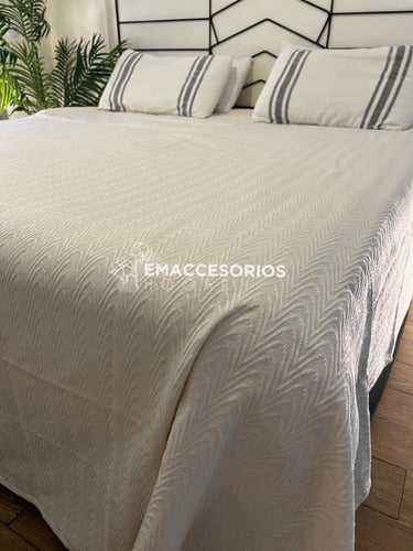 Lightweight Rustic Summer Jacquard Bedspread for 1 Place to Twin Beds 5