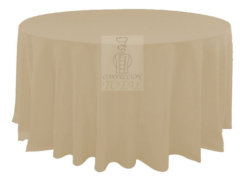 Round Tablecloth 2.20 Tropical Antistain Pack of 3 Units 42